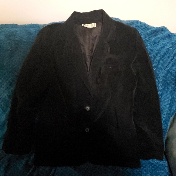 J. M. Pipp Jackets & Coats 36black Velour Suit Jacket Poshmark